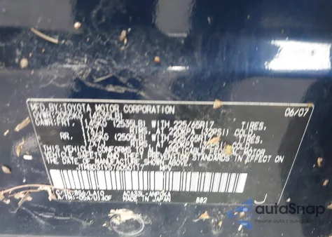 2007 Toyota Rav4 Limited из США, поврежденный, VIN JTMBD31V576050117